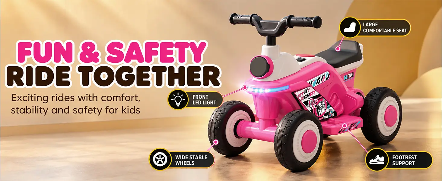 Electric ATV Ride-On Bike for Kids