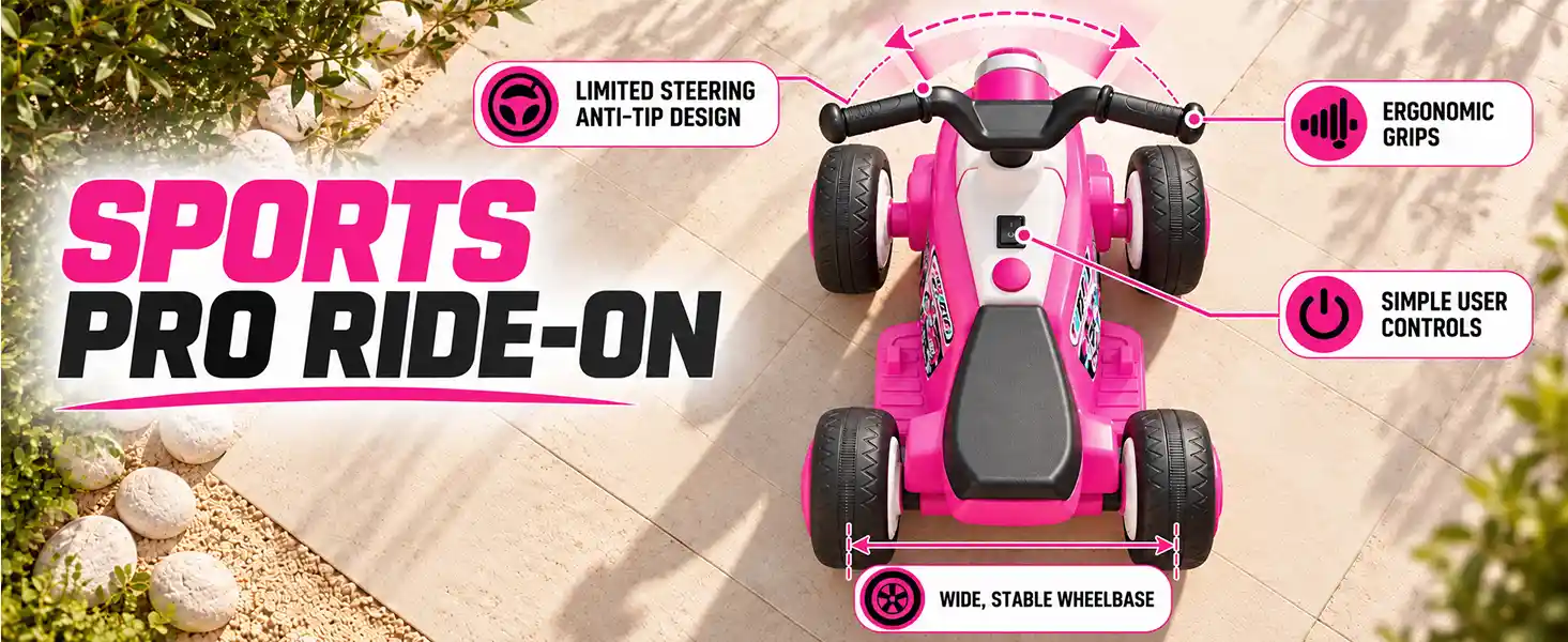 Electric ATV Ride-On Bike for Kids