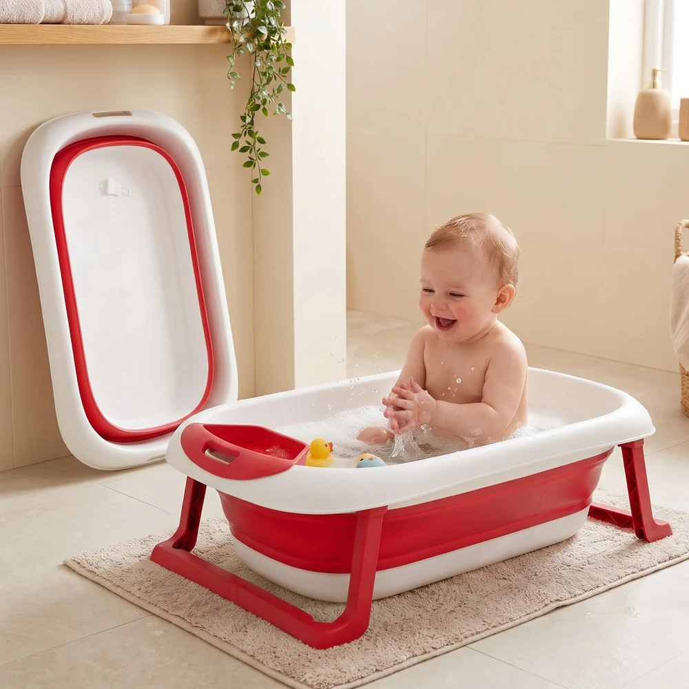 BT Basic Bathtub With Soap Bar red