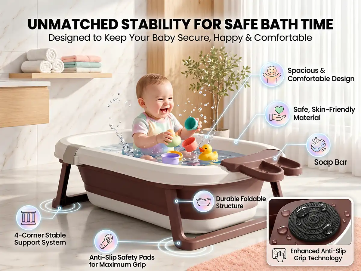 BT Luxe Baby Bathtub with Soap Bar