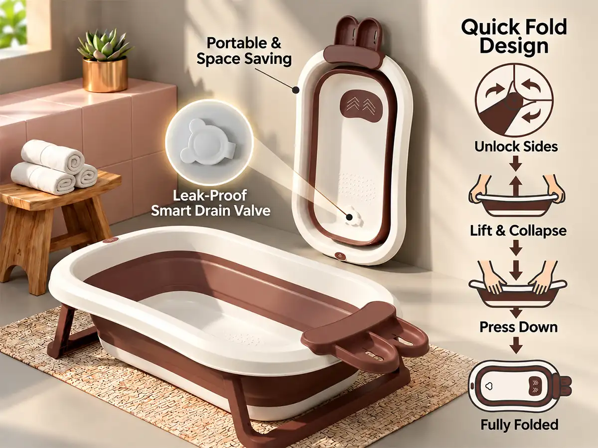 BT Luxe Baby Bathtub with Soap Bar
