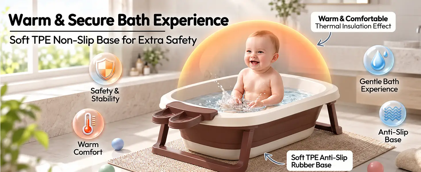 BT Luxe Baby Bathtub with Soap Bar