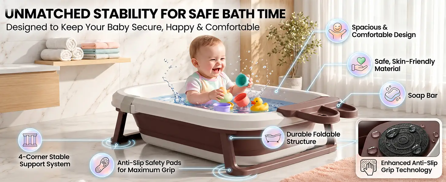 BT Luxe Baby Bathtub with Soap Bar