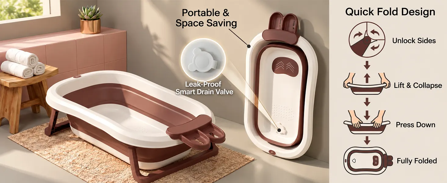 BT Luxe Baby Bathtub with Soap Bar