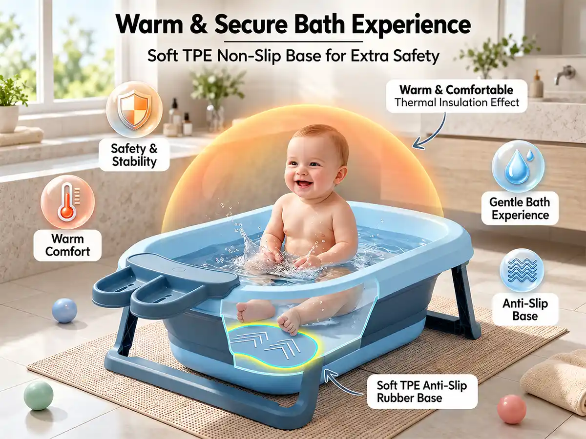 BT Luxe Baby Bath Tub with Soap Bar