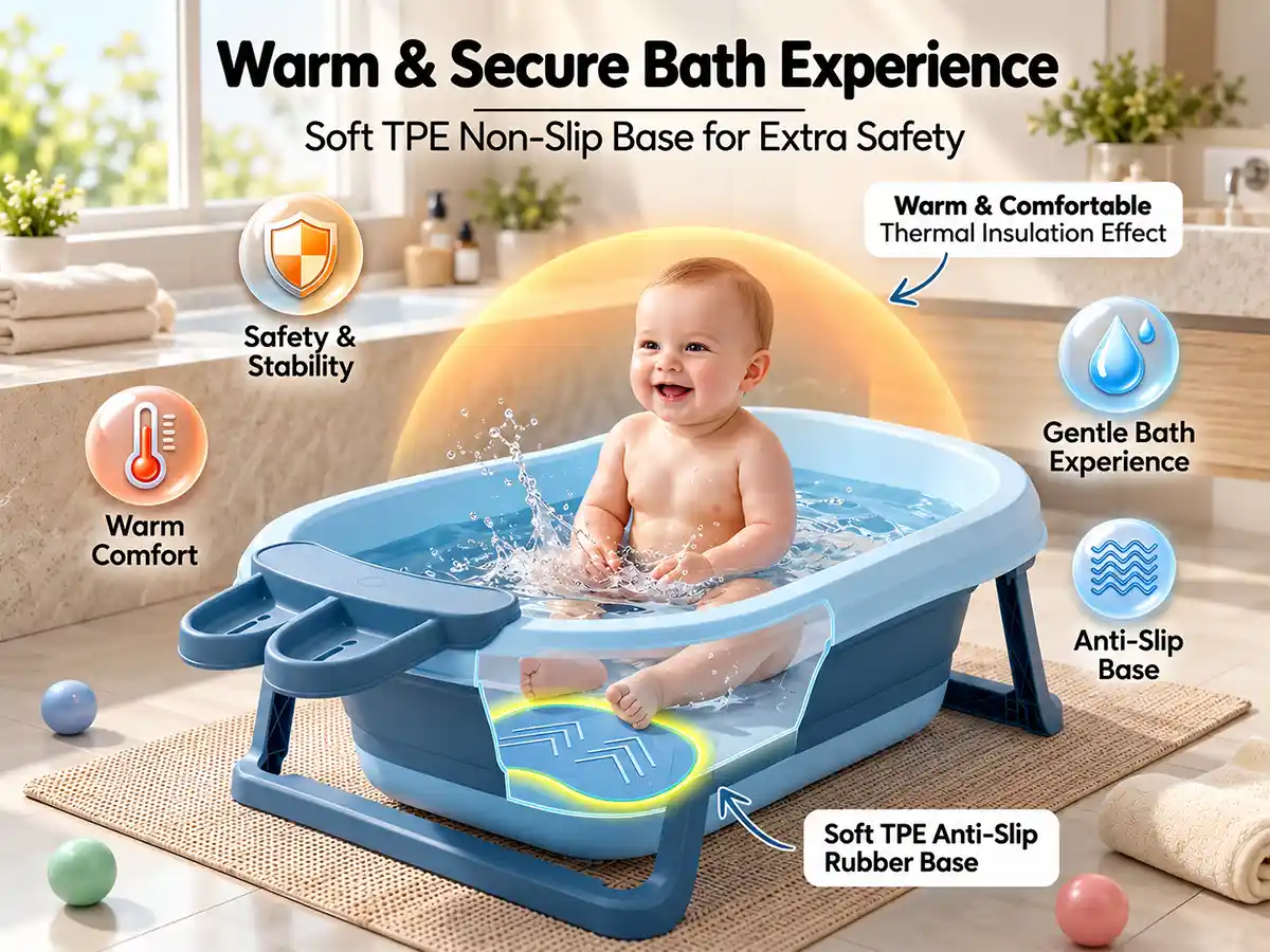 BT Luxe Baby Bath Tub with Soap Bar