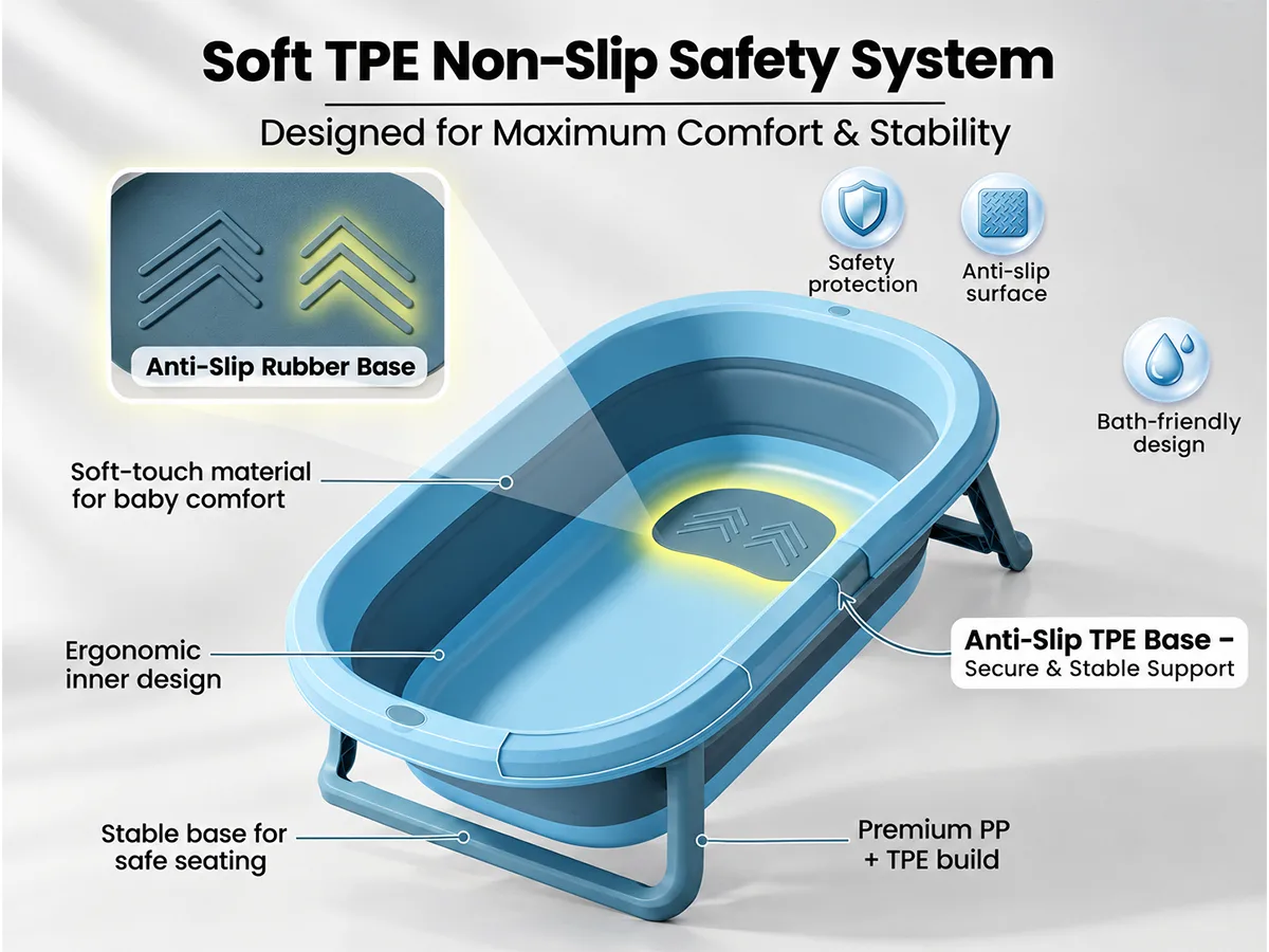 BT Luxe Baby Bath Tub with Soap Bar