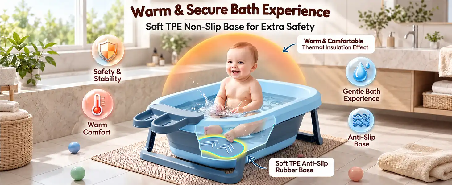 BT Luxe Baby Bath Tub with Soap Bar