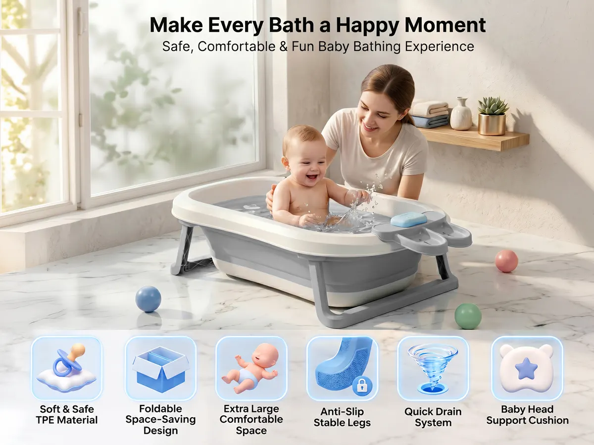 BT Luxe Baby Bathtub with Soap Bar