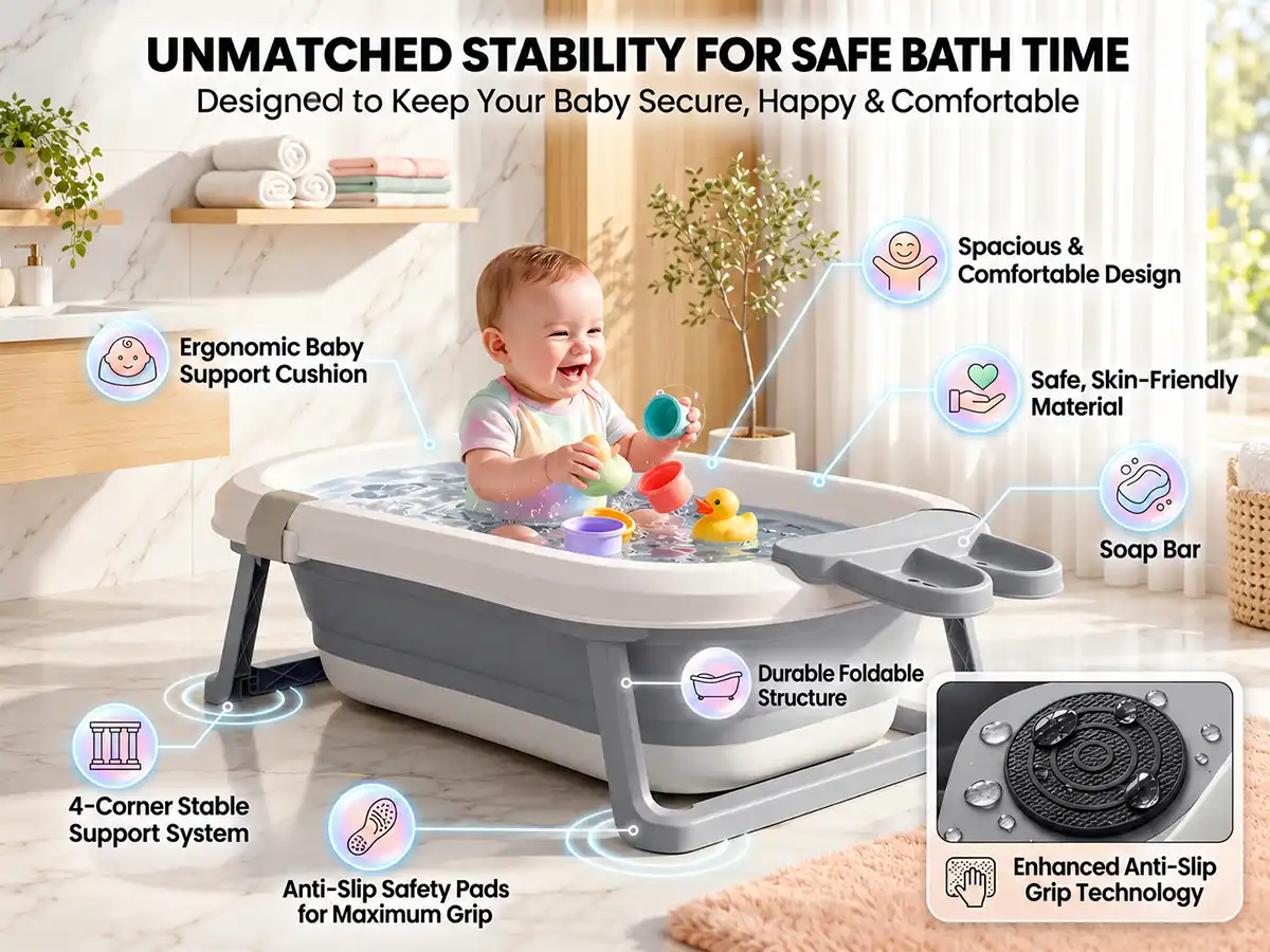 BT Luxe Baby Bathtub with Soap Bar
