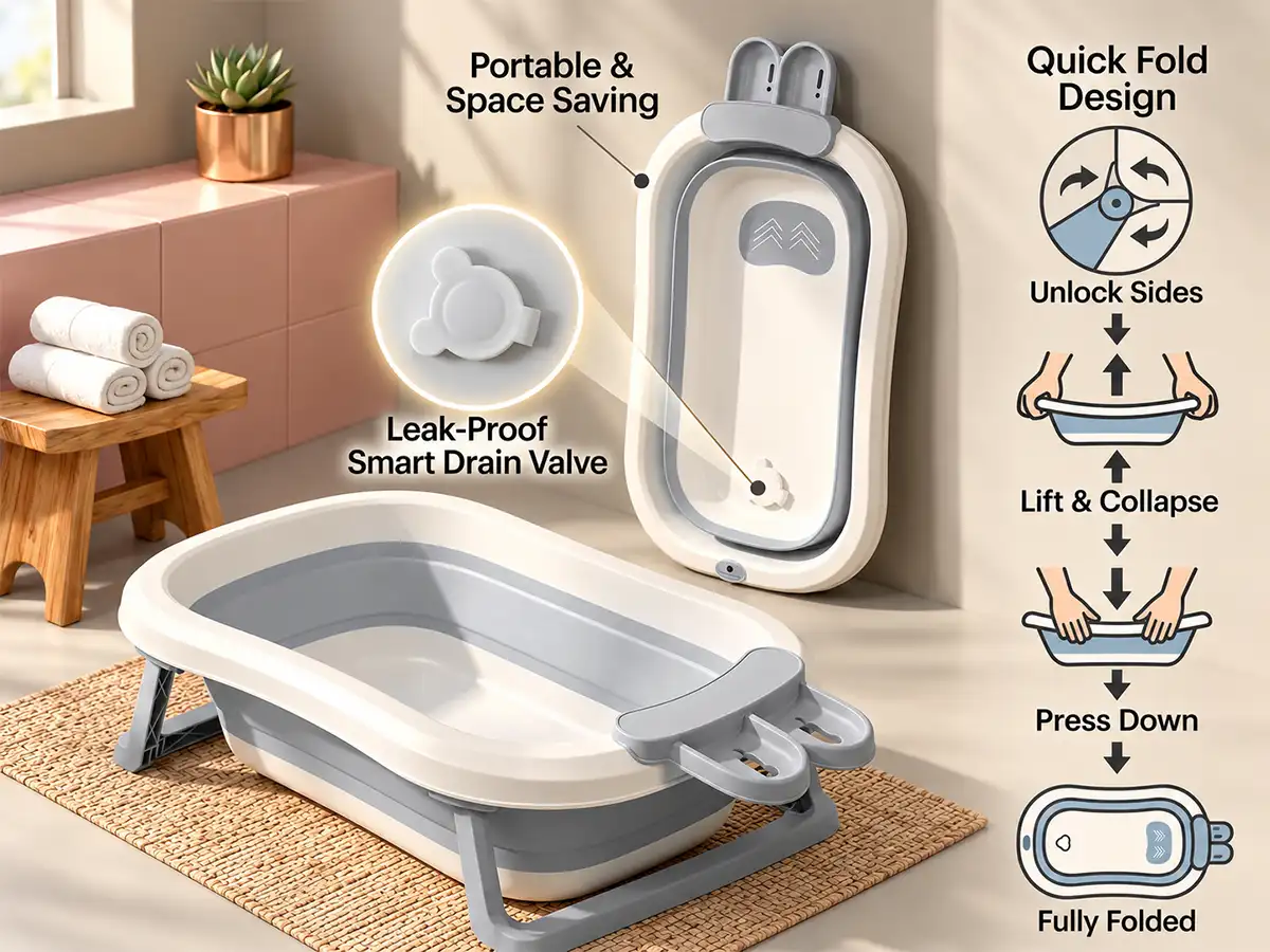 BT Luxe Baby Bathtub with Soap Bar