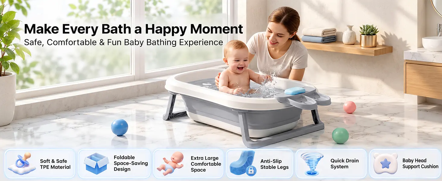BT Luxe Baby Bathtub with Soap Bar