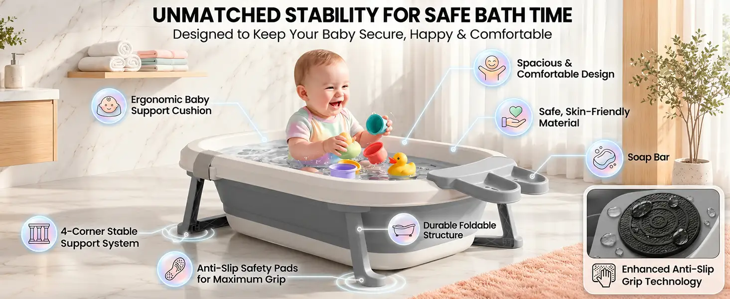 BT Luxe Baby Bathtub with Soap Bar