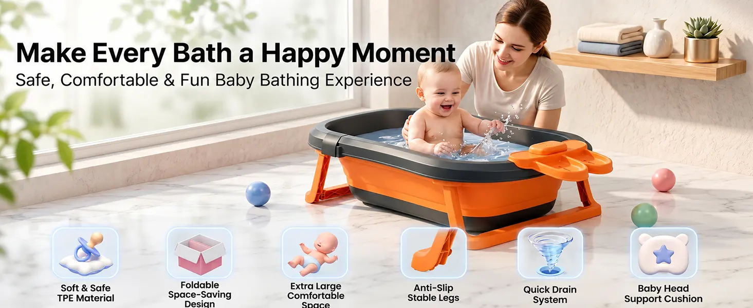 BT Luxe Baby Bathtub with Soap Bar
