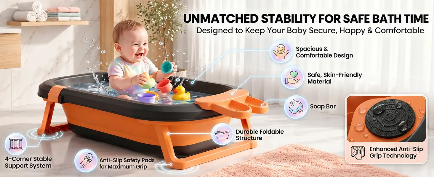BT Luxe Baby Bathtub with Soap Bar