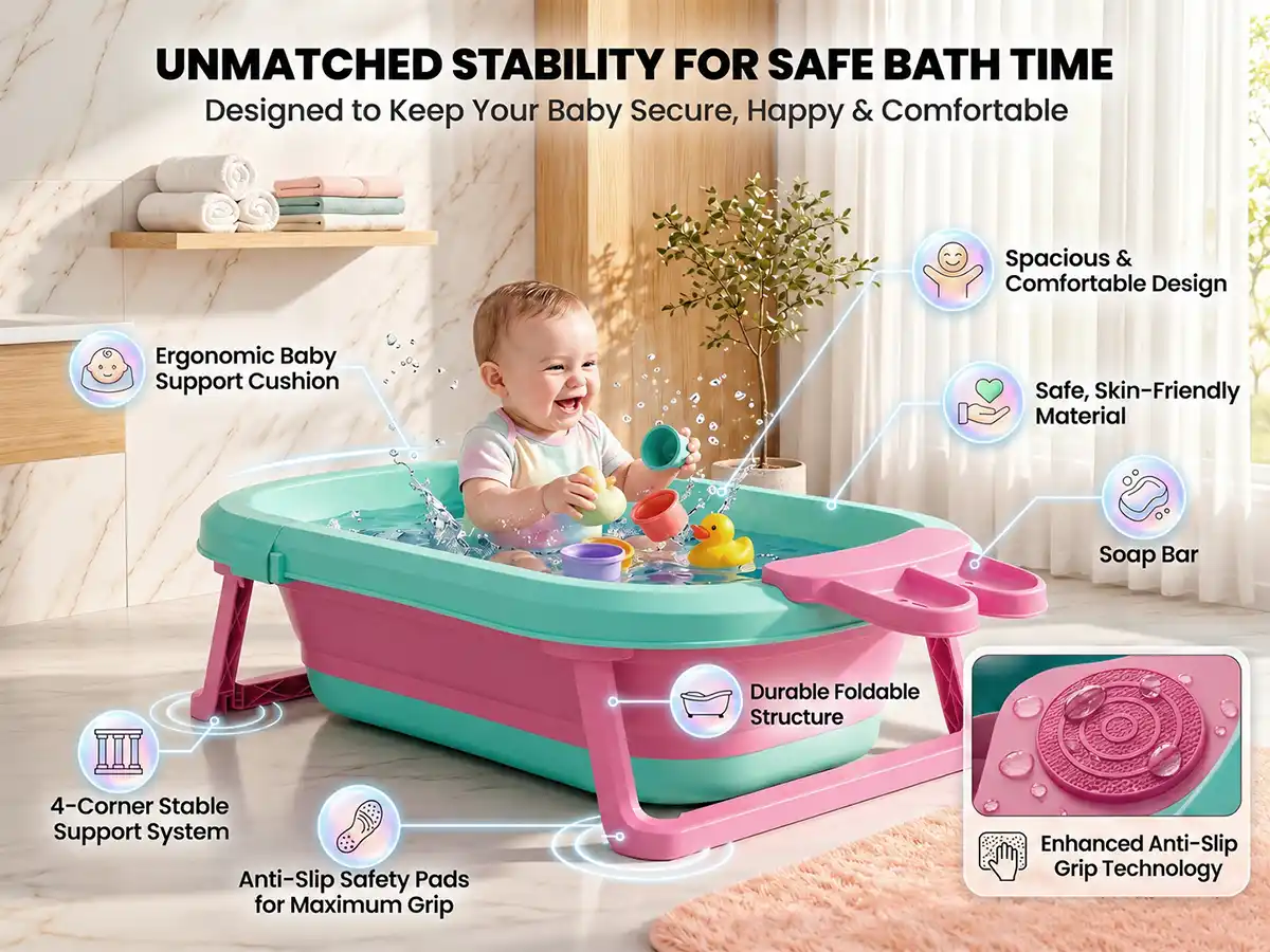 BT Luxe Baby Bathtub with Soap Bar