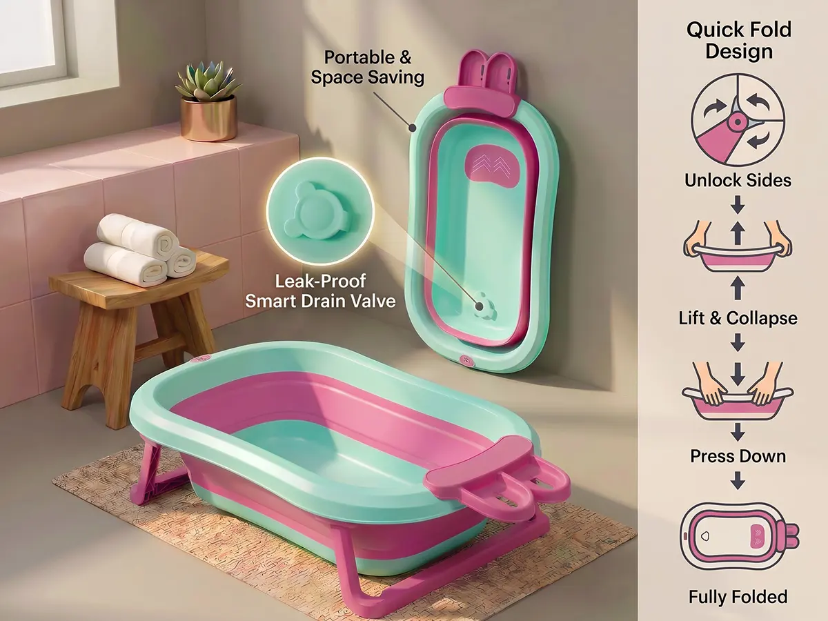 BT Luxe Baby Bathtub with Soap Bar