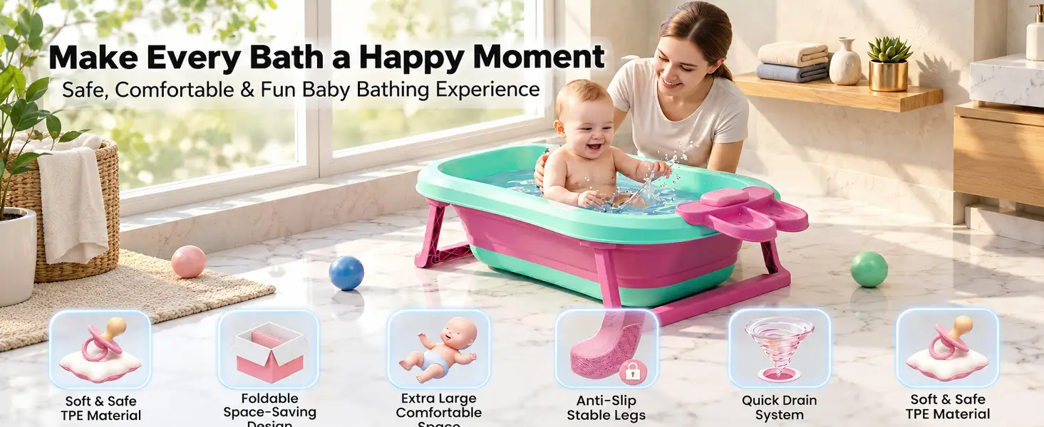 BT Luxe Baby Bathtub with Soap Bar