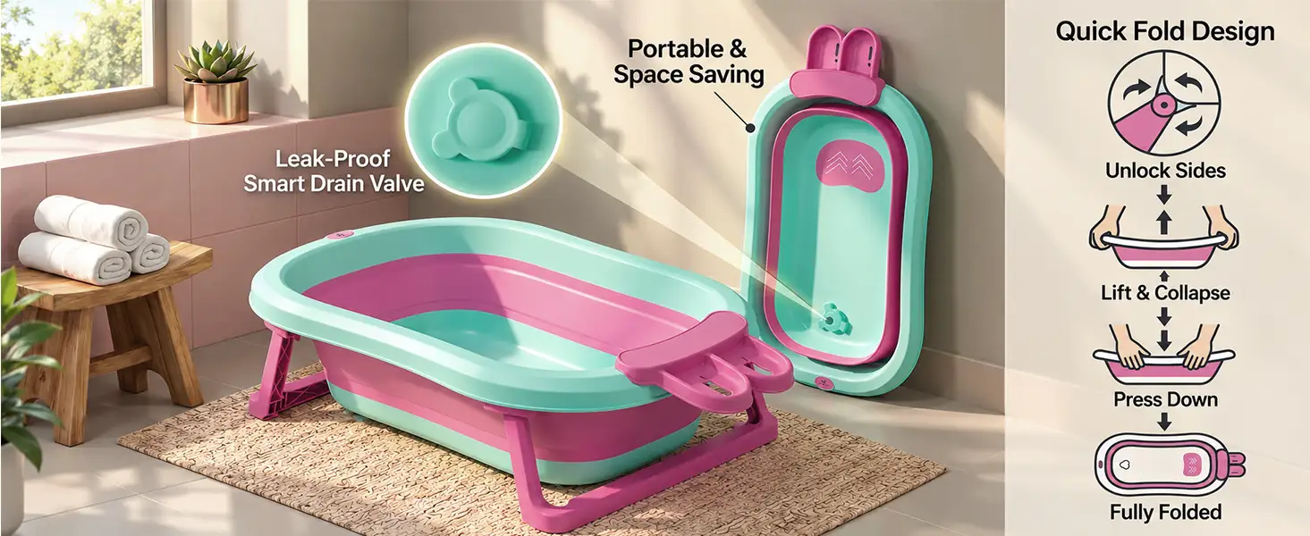 BT Luxe Baby Bathtub with Soap Bar