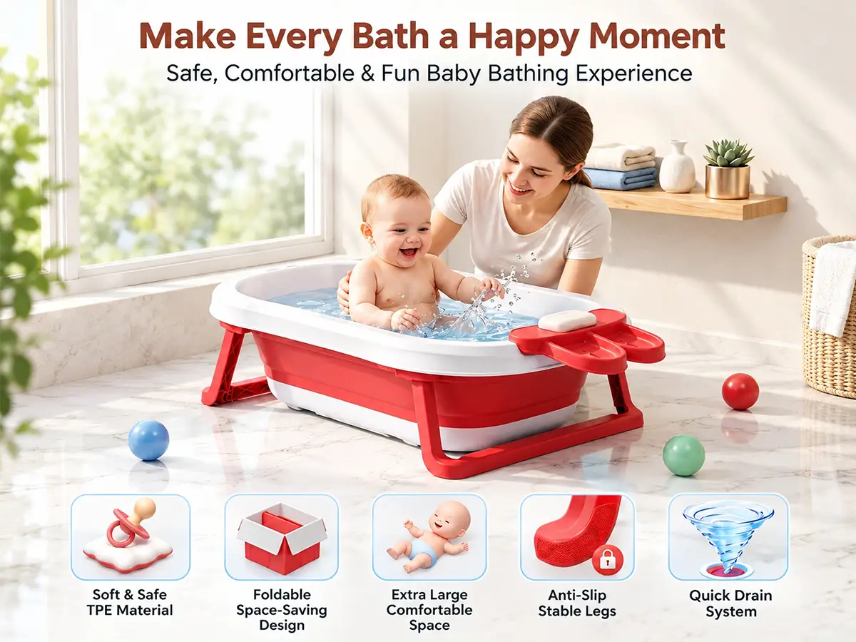 BT Luxe Portable Baby Bathtub
