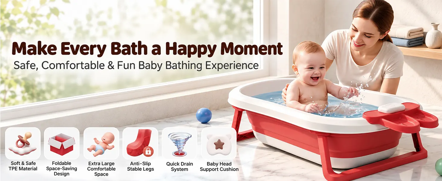 BT Luxe Portable Baby Bathtub