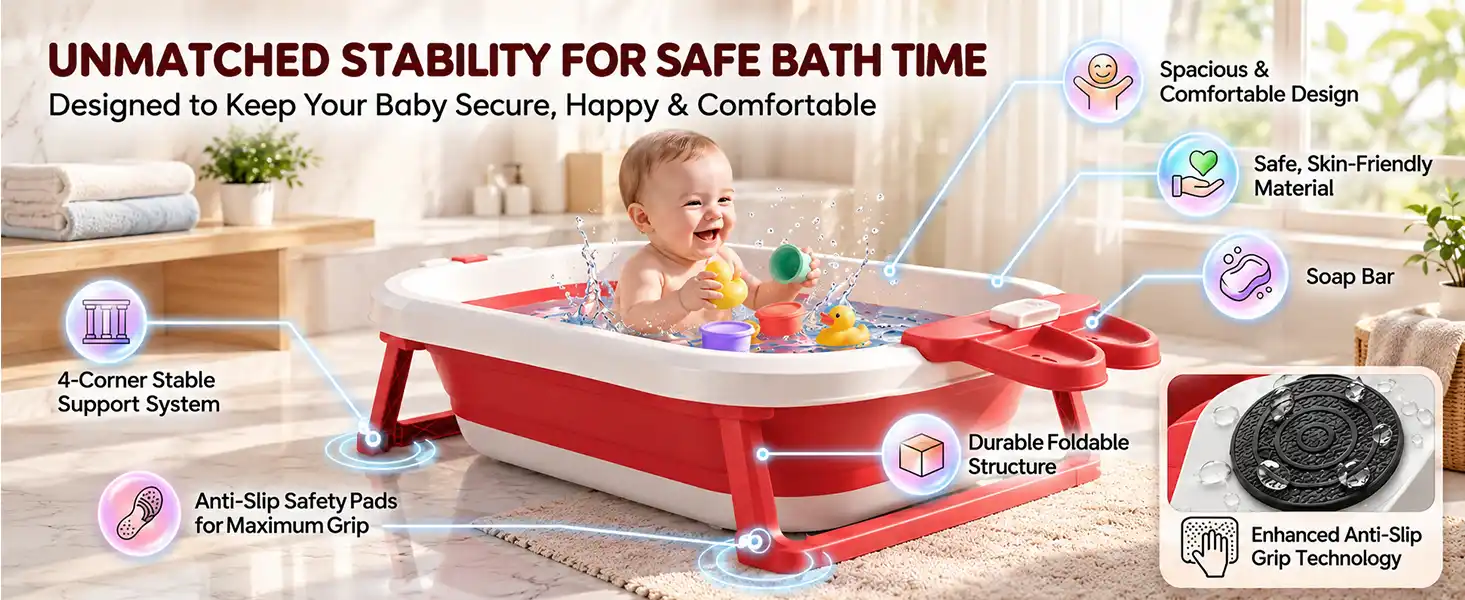 BT Luxe Portable Baby Bathtub