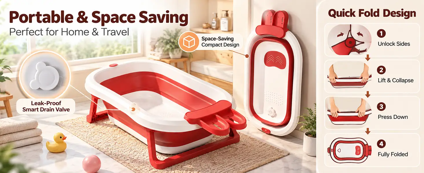 BT Luxe Portable Baby Bathtub