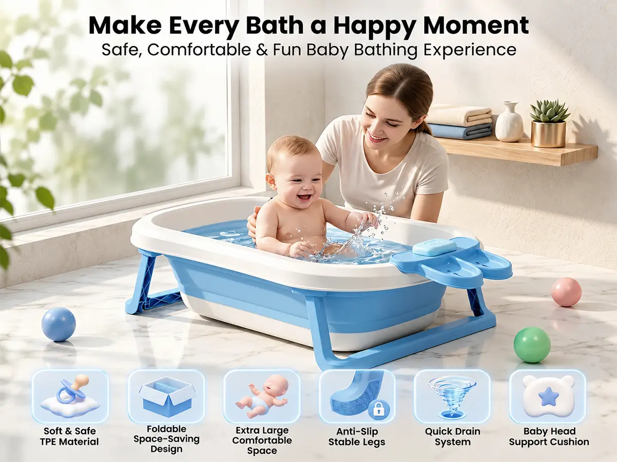 BT Luxe Baby Bathtub with Soap Bar