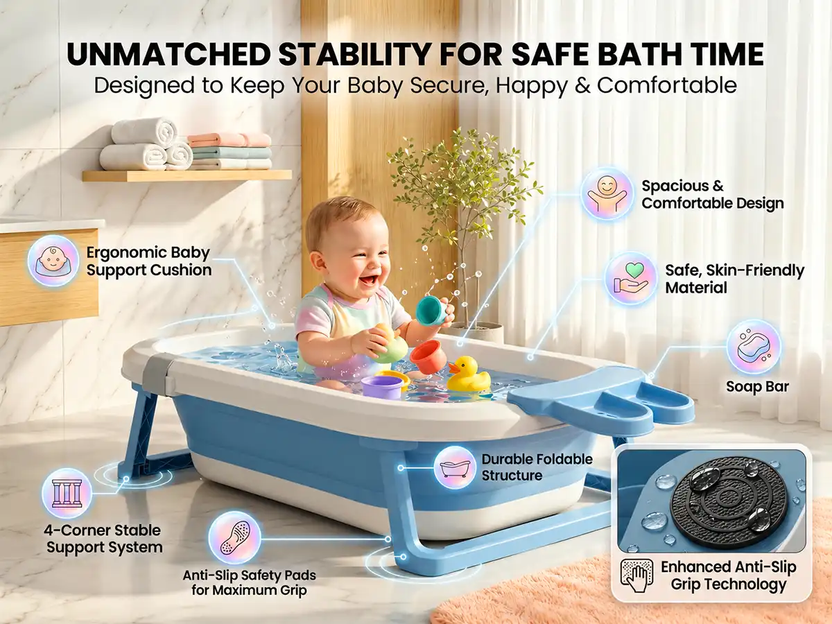 BT Luxe Baby Bathtub with Soap Bar