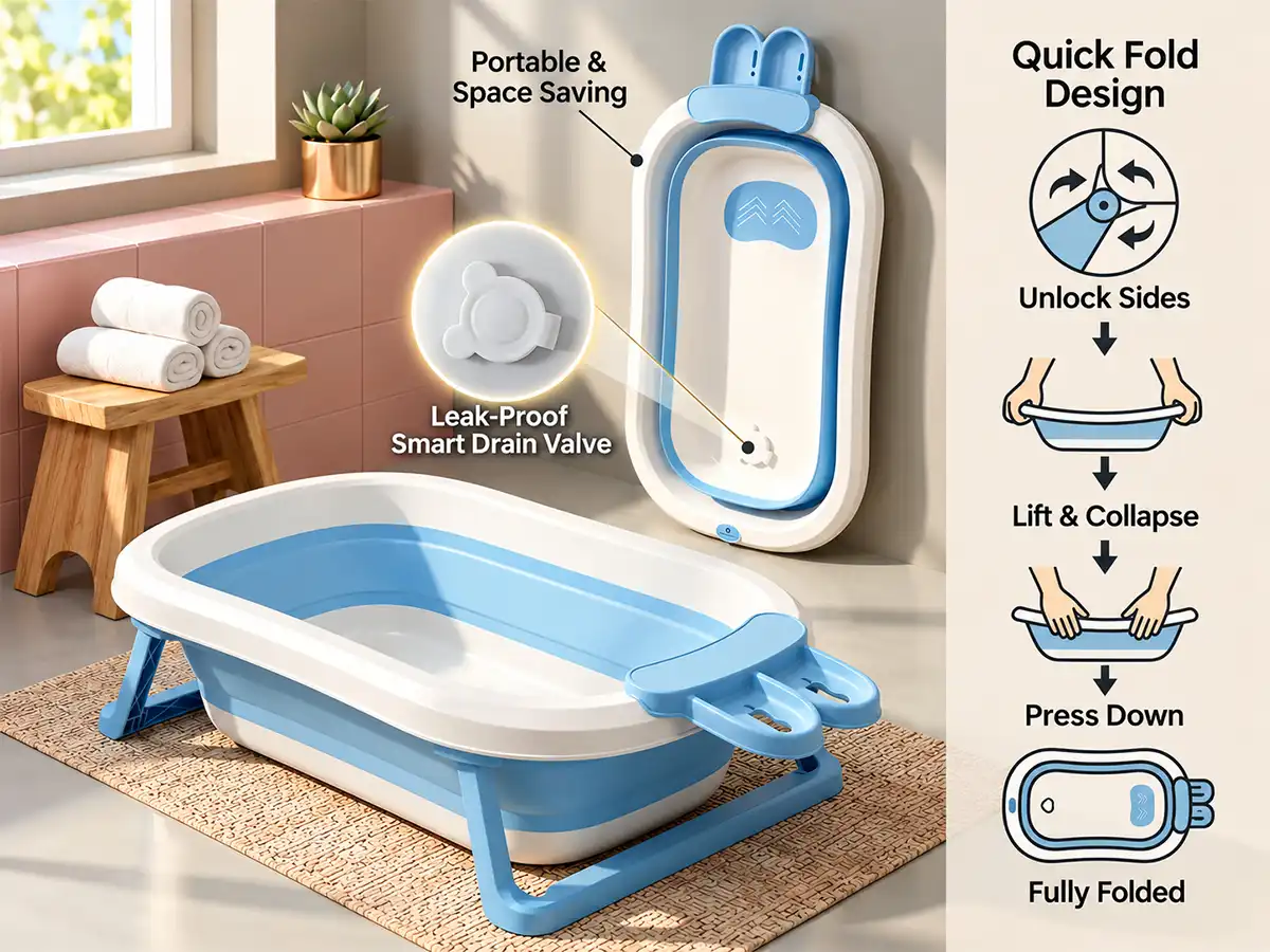 BT Luxe Baby Bathtub with Soap Bar
