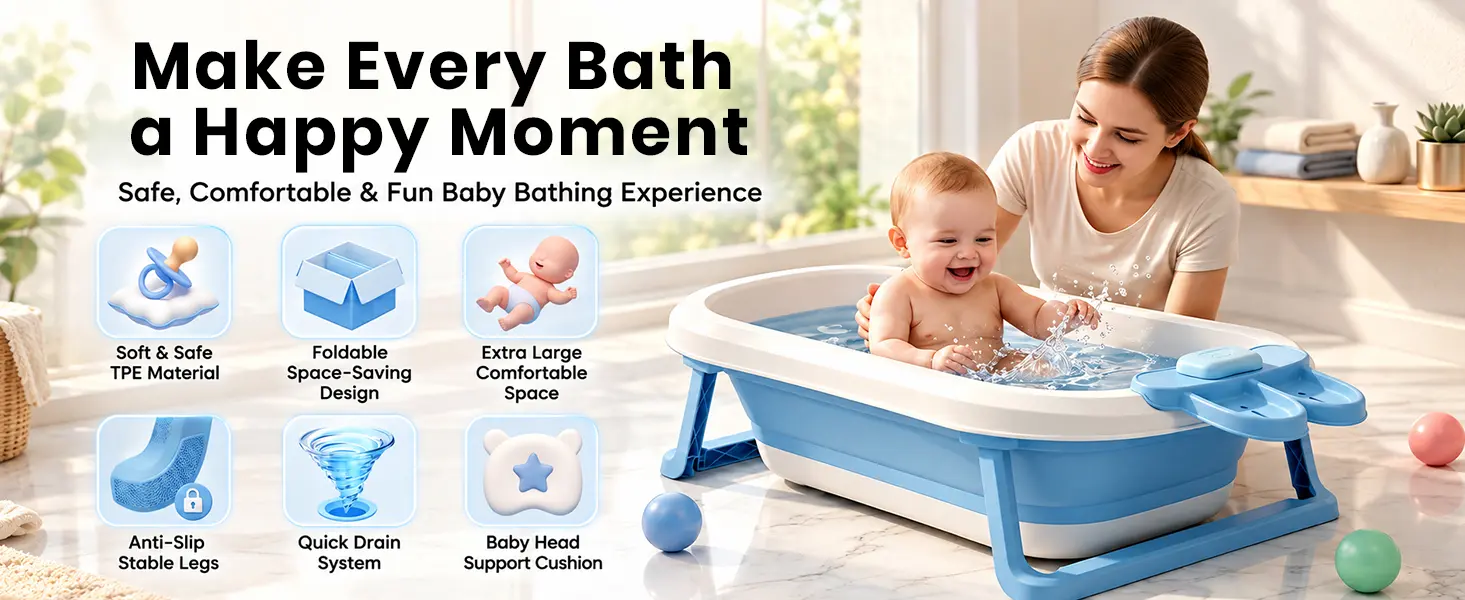 BT Luxe Baby Bathtub with Soap Bar