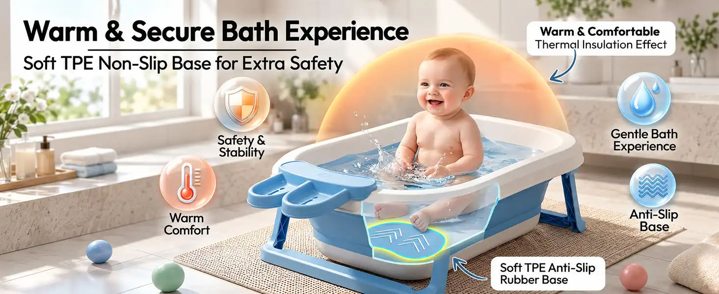 BT Luxe Baby Bathtub with Soap Bar