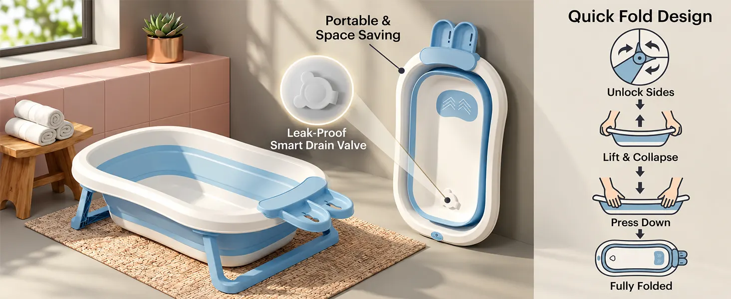 BT Luxe Baby Bathtub with Soap Bar