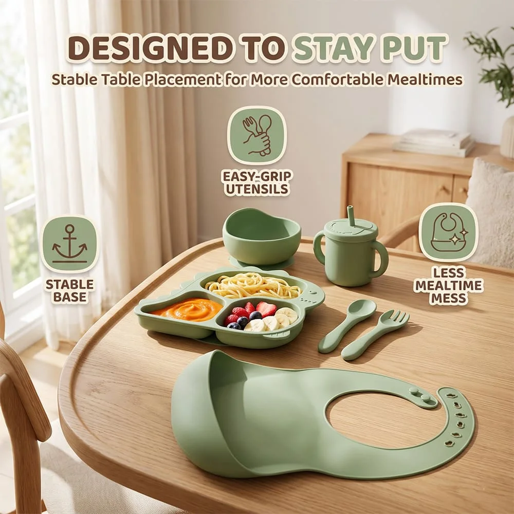 Baby feeding set green4