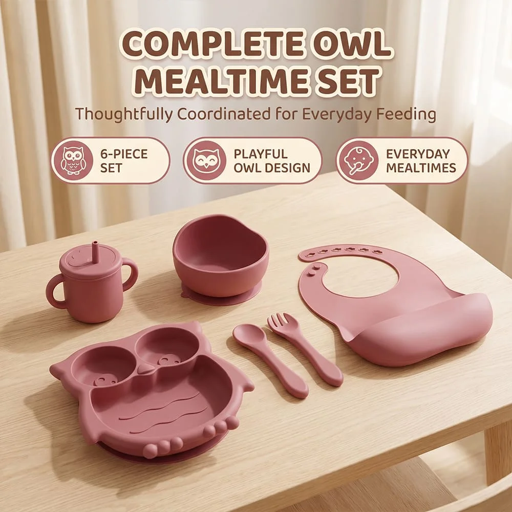 Baby feeding set pink3