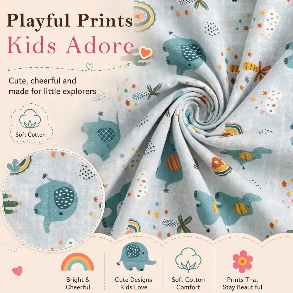 Bedsheet elephant print