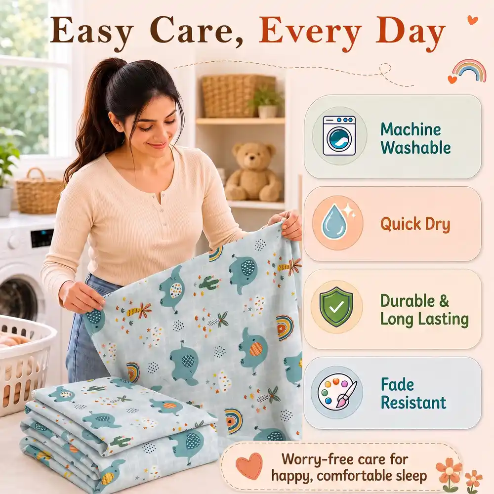 Bedsheet elephant print