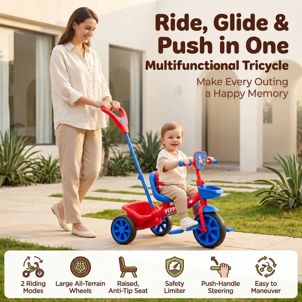 Tricycle Blue Red