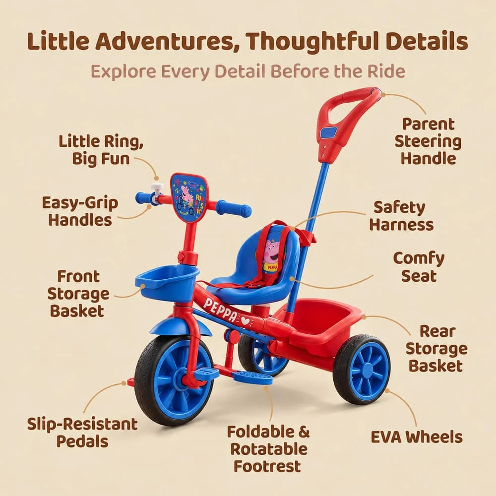 Tricycle Blue Red