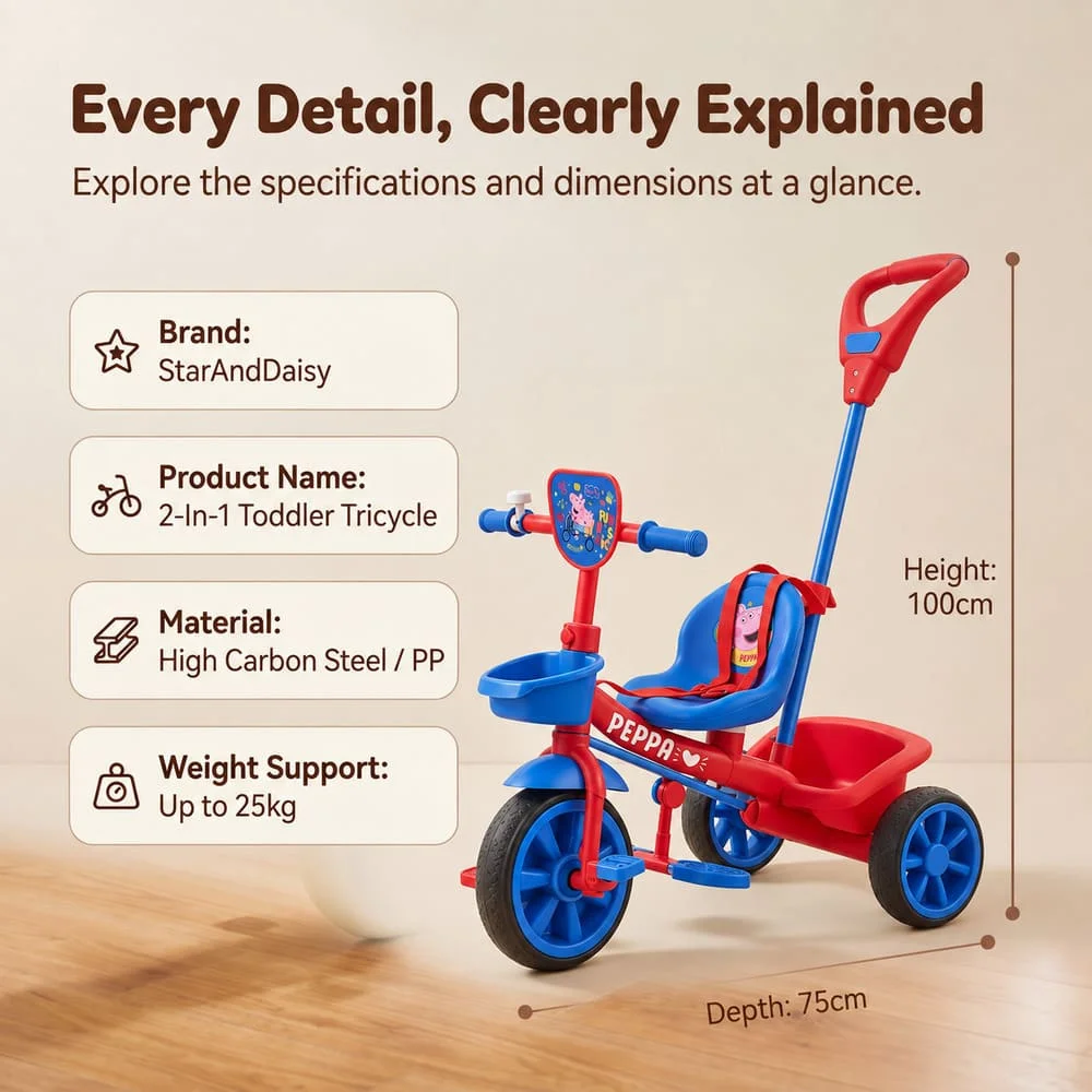 Tricycle Blue Red