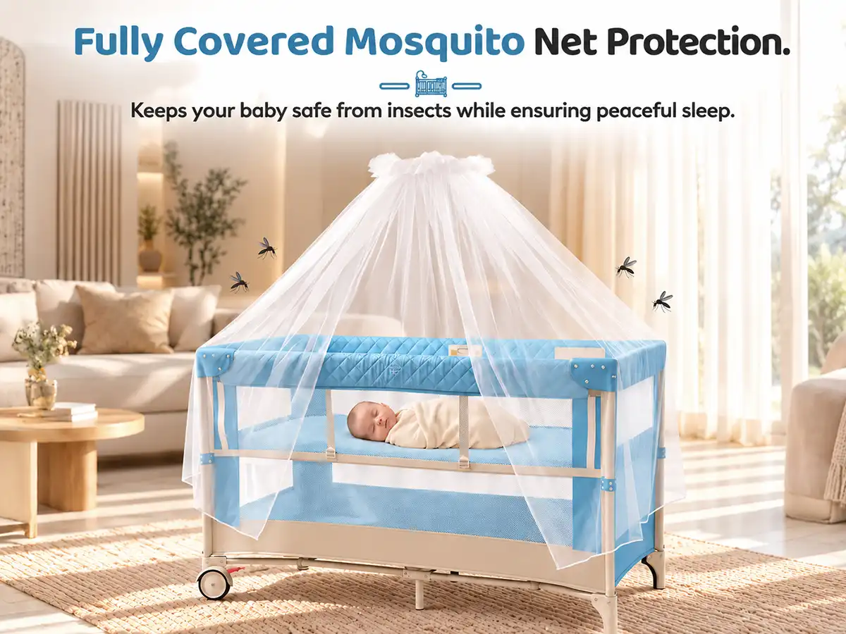 Baby Crib Cradle Swing Bedside for Newborn Babies