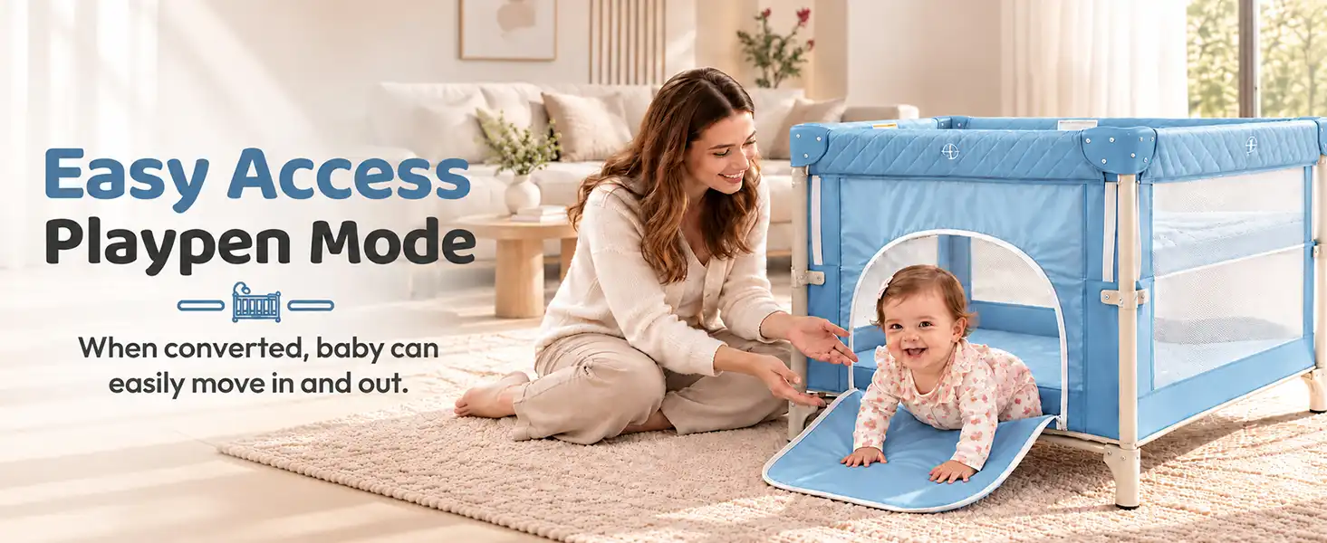 Baby Crib Cradle Swing Bedside for Newborn Babies