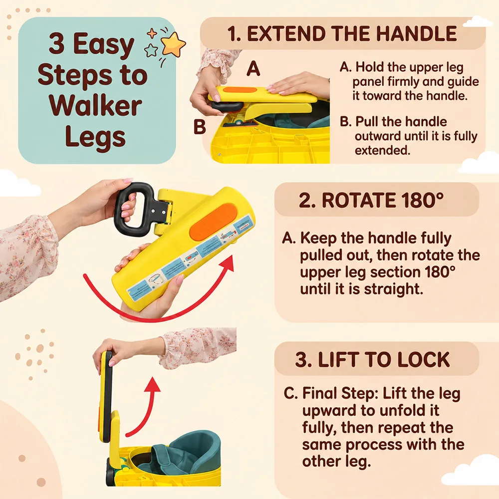 Elegant walker Multicolored yellow black