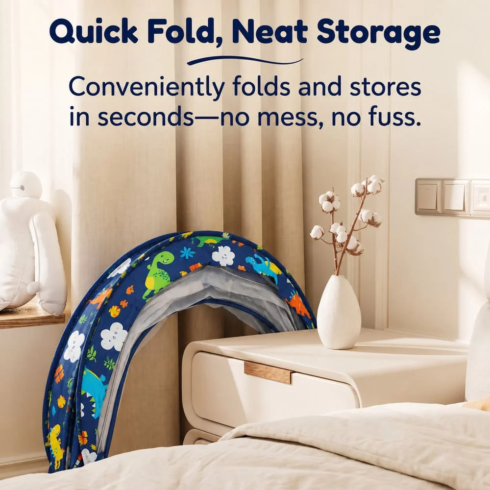 Foldable Baby Mosquito Net Dinosaur Print