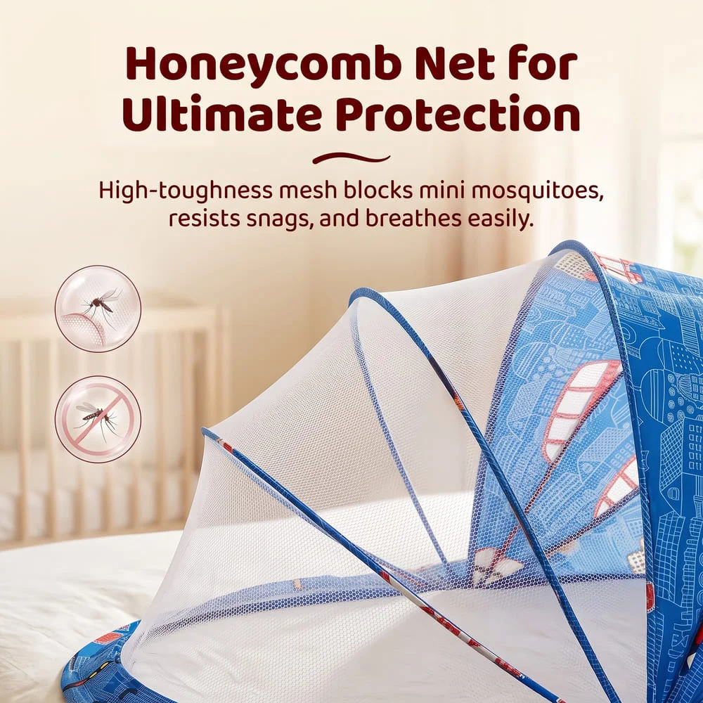 Foldable Baby Mosquito Net Traffice Print