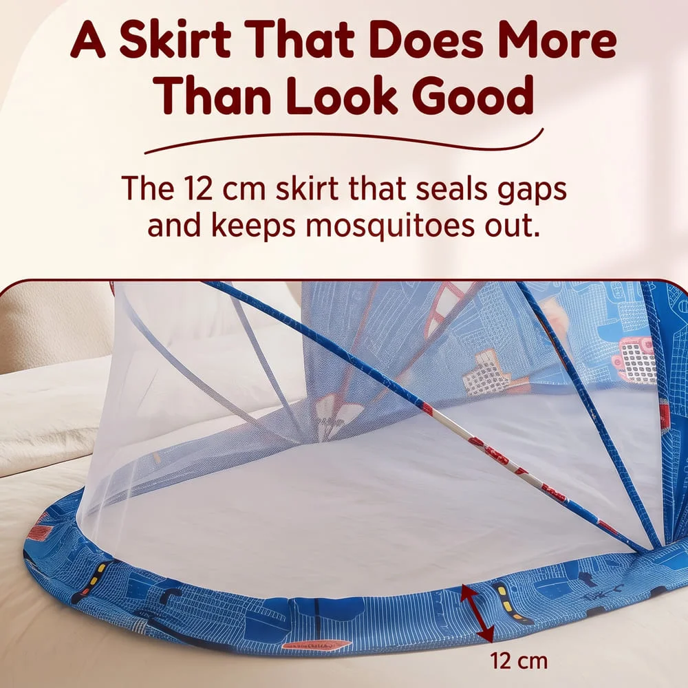 Foldable Baby Mosquito Net Traffice Print