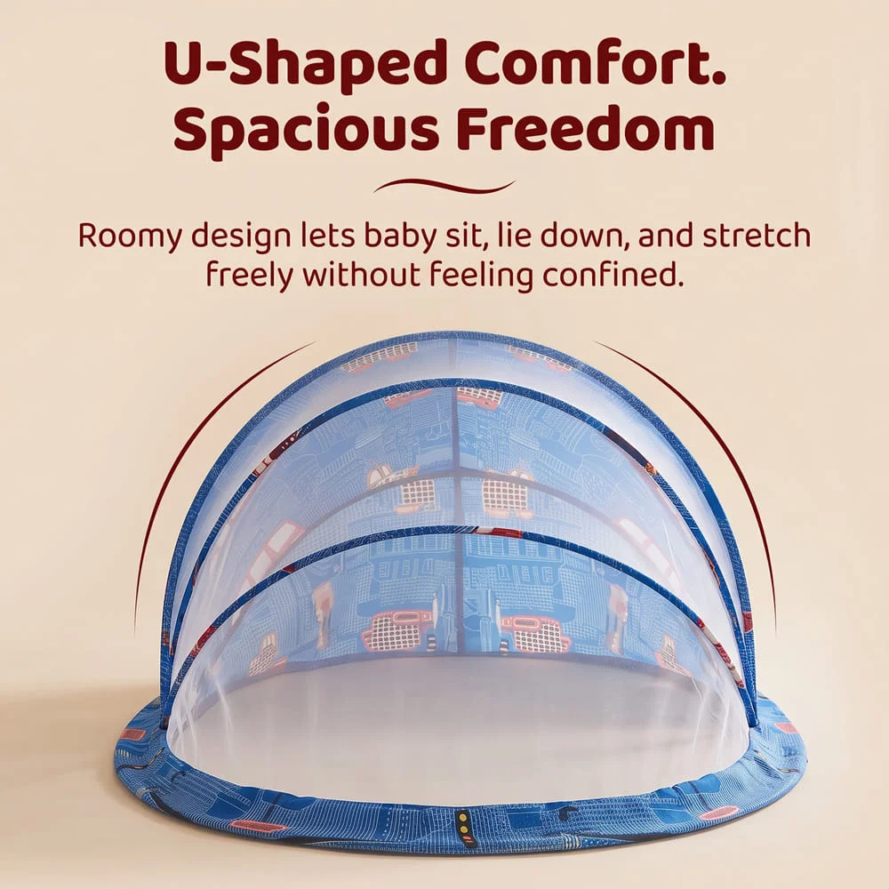 Foldable Baby Mosquito Net Traffice Print