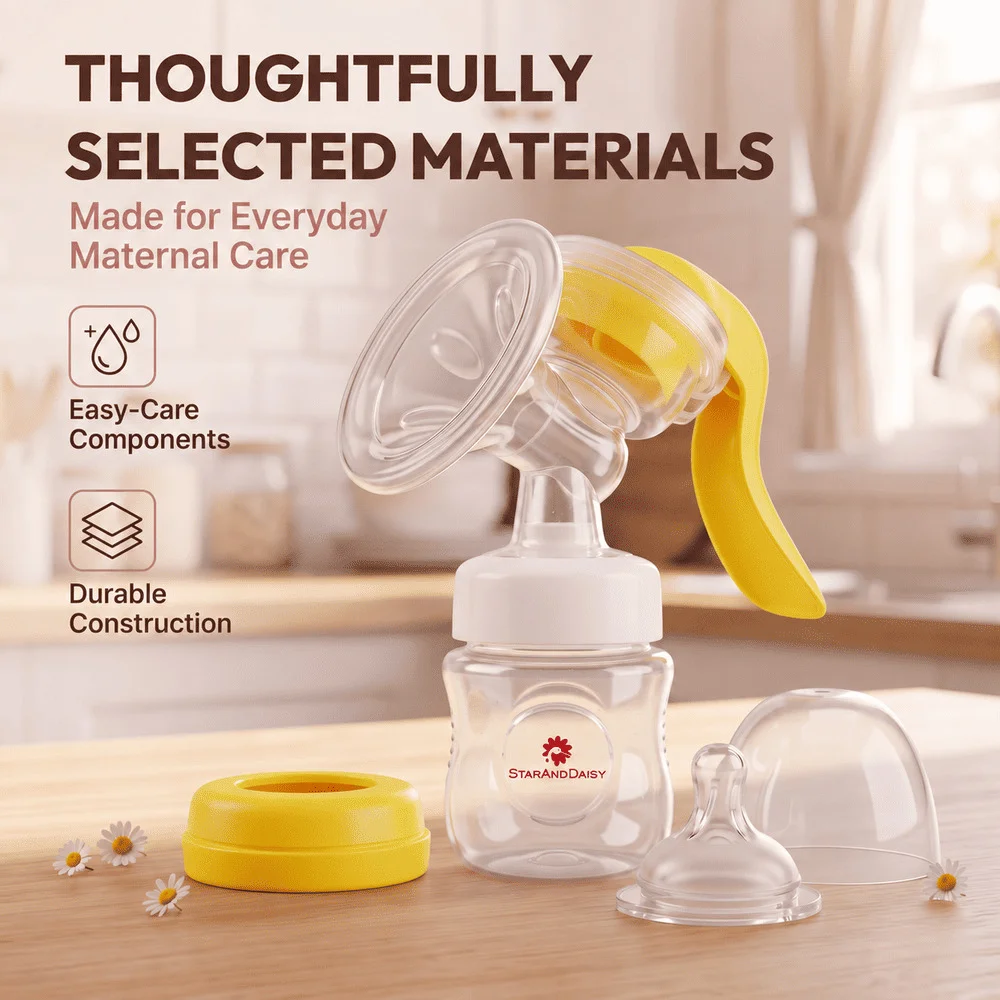 Manual Breast Pump Yellow