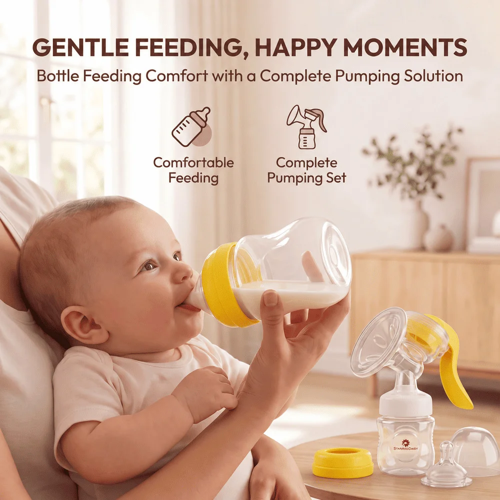 Manual Breast Pump Yellow (1)