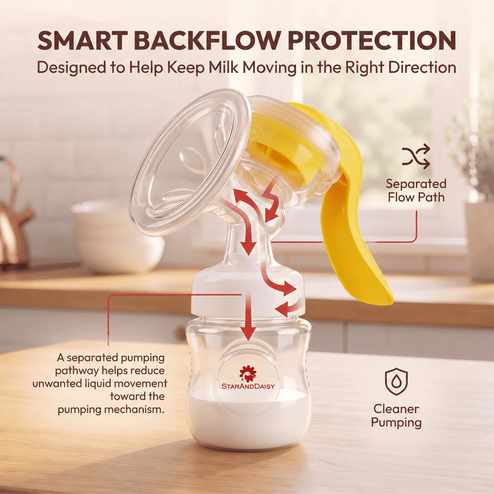Manual Breast Pump Yellow (1)
